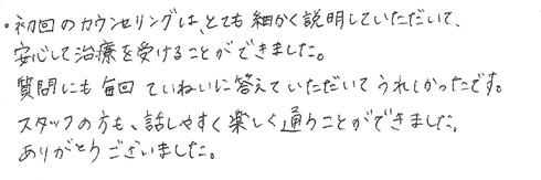 患者さまの症例