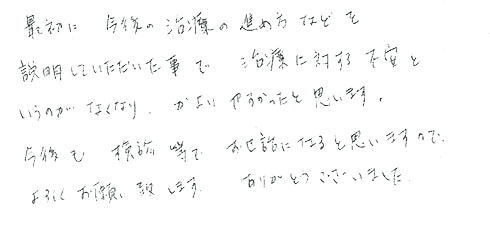 患者さまの症例