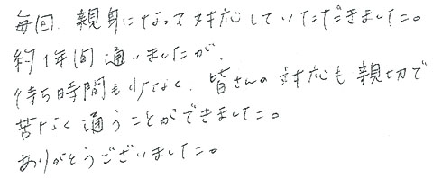 患者さまの症例