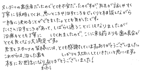 患者さまの症例