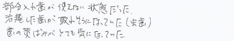 患者さまの症例