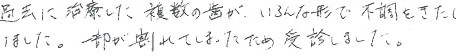 患者さまの症例